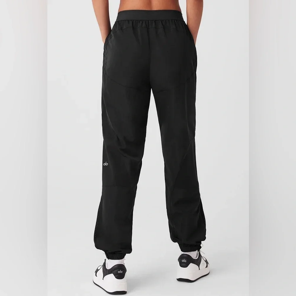ALO Yoga Mixed Media Reinvention Jogger Pants in Black
